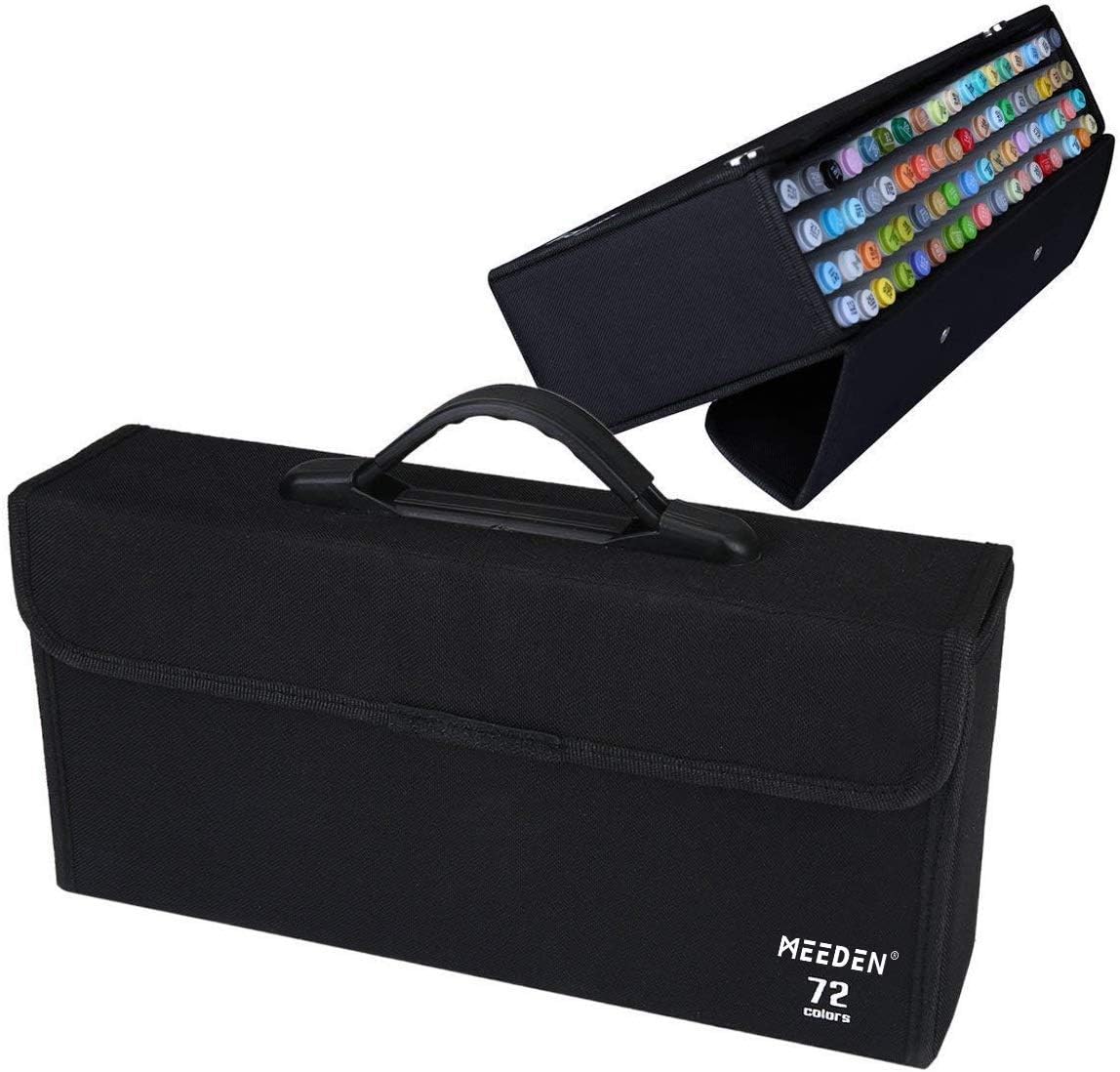 MEEDEN 72 Piece Markers Carrying Case Empty Holder for Copic Prismacolor Touch Spectrum Noir Paint Markers