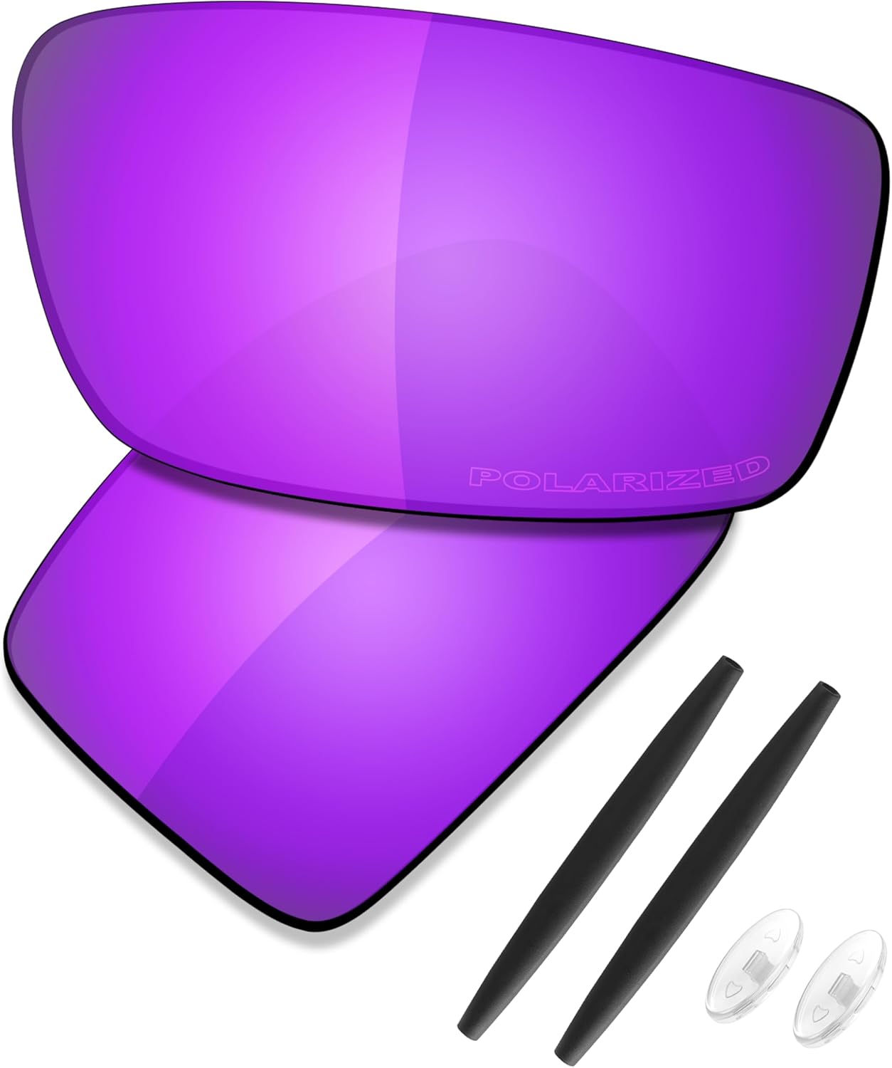 SAUCER Premium Replacement Lenses & Rubber Kits for Oakley Square Whisker | UV400 Protection, Anti-Scratch, Precise Fit