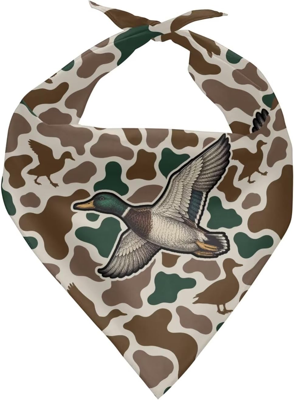 KEIAHUAN Duck Camo Hunting Dog Bandanas Adjustable Triangle Soft Pet Scarf Reversible Dog Bib Accessory for Small Medium Large Dogs Puppy Outdoor Use