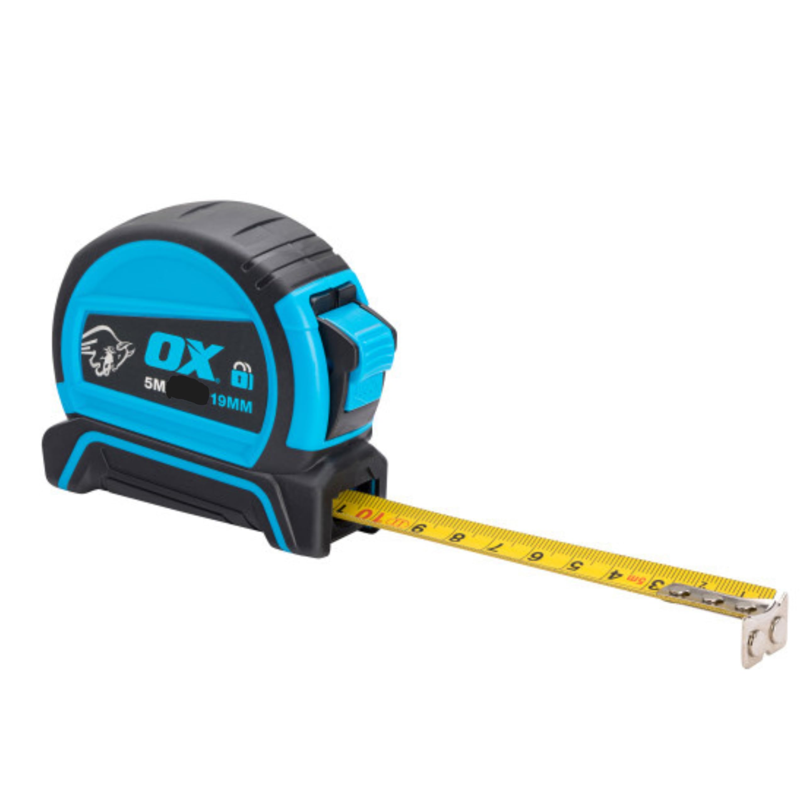OX Pro Double Locking Tape Measure - Metric Only - 5m. Heavy duty with Belt Hook and Magnetic Tip