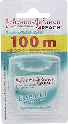Johnson's Reach Fio Dental Essencial Menta, 100m