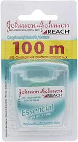 Johnson's Reach Fio Dental Essencial Menta, 100m