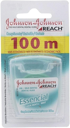 Johnson's Reach Fio Dental Essencial Menta, 100m