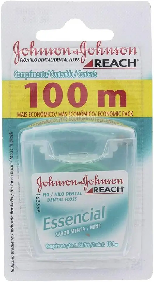 Johnson's Reach Fio Dental Essencial Menta, 100m