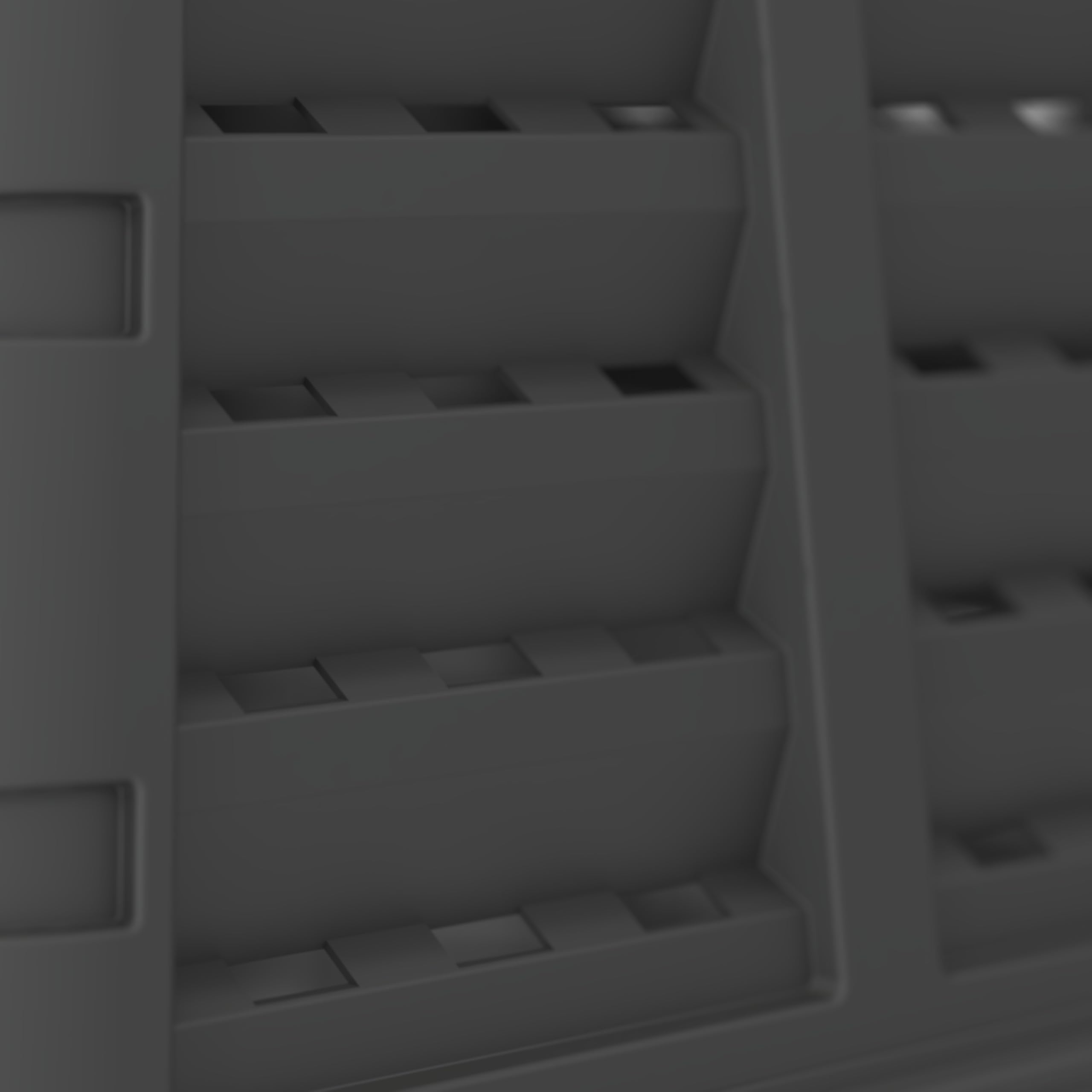 ViD Composteur de jardin 480 l, noir, 93 x 93 x 80 cm, composteur rapide, robuste, résistant aux intempéries, composteur thermique avec système de ventilation, plastique