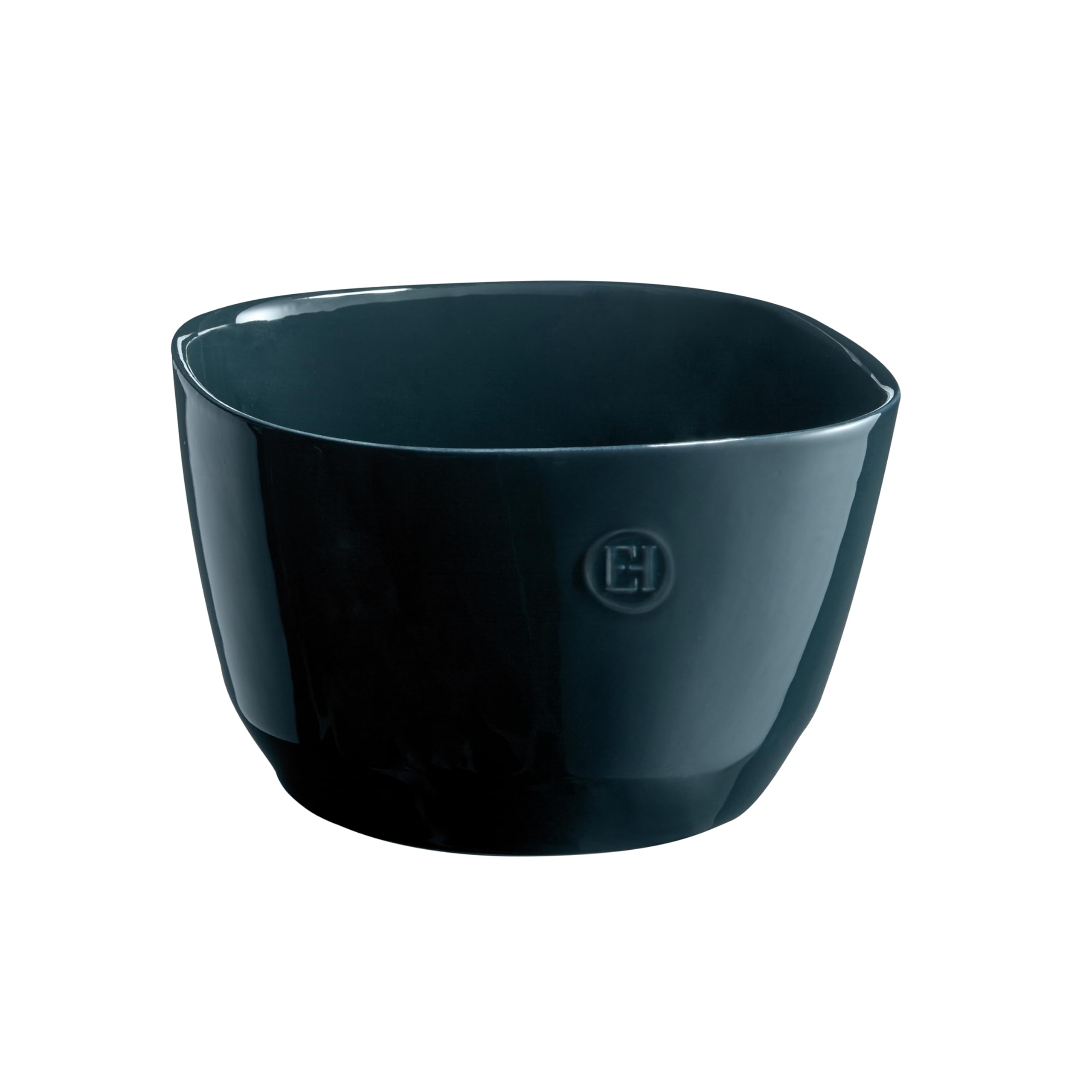 Emile Henry Made in France Ceramic Medium Salad Bowl 8.75"x 8.6"x 5.5"- 3.5Qt |Ocean
