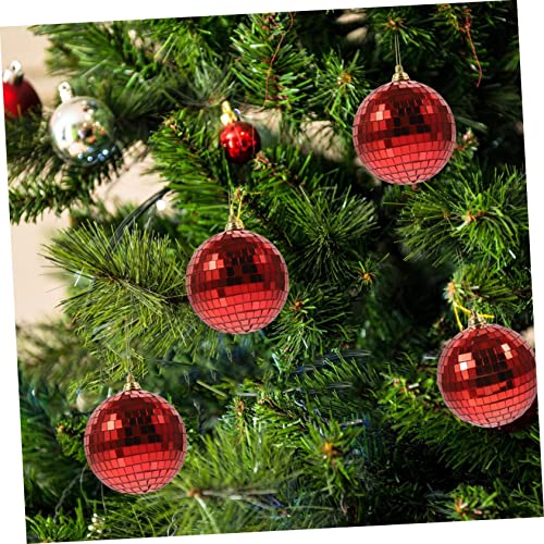 Vaguelly 24 Pçs Bola Reflexiva De Espelho Enfeites De Presente Adornos Para Árvore De Natal Pingente