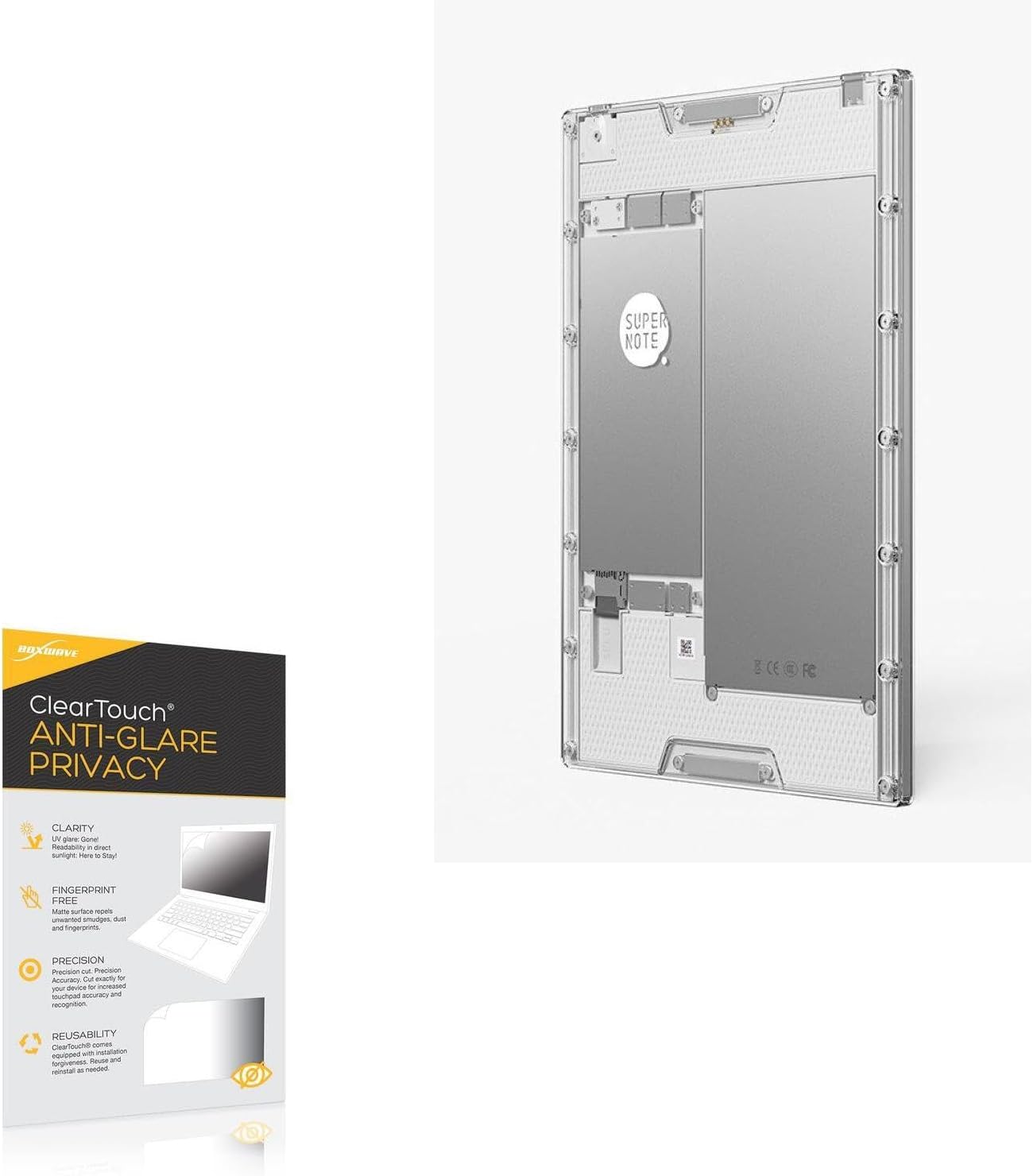 BoxWave Screen Protector Compatible with Ratta Supernote A6 X2 Nomad – ClearTouch Anti-Glare Privacy (2-Pack), Privacy Screen Protector Flexible Film Anti-Glare