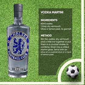 Chelsea Gifts for Men & Women, Official Chelsea FC Crystal Edition, Great Birthday Vodka for Blues Football Fans, Premium Alcohol by Bohemian Brands, 70 cl – Bohemian Brands