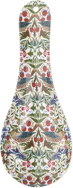 Large Melamine Spoon Rest featuring the famous 'Strawberry Thief' designs of William Morris