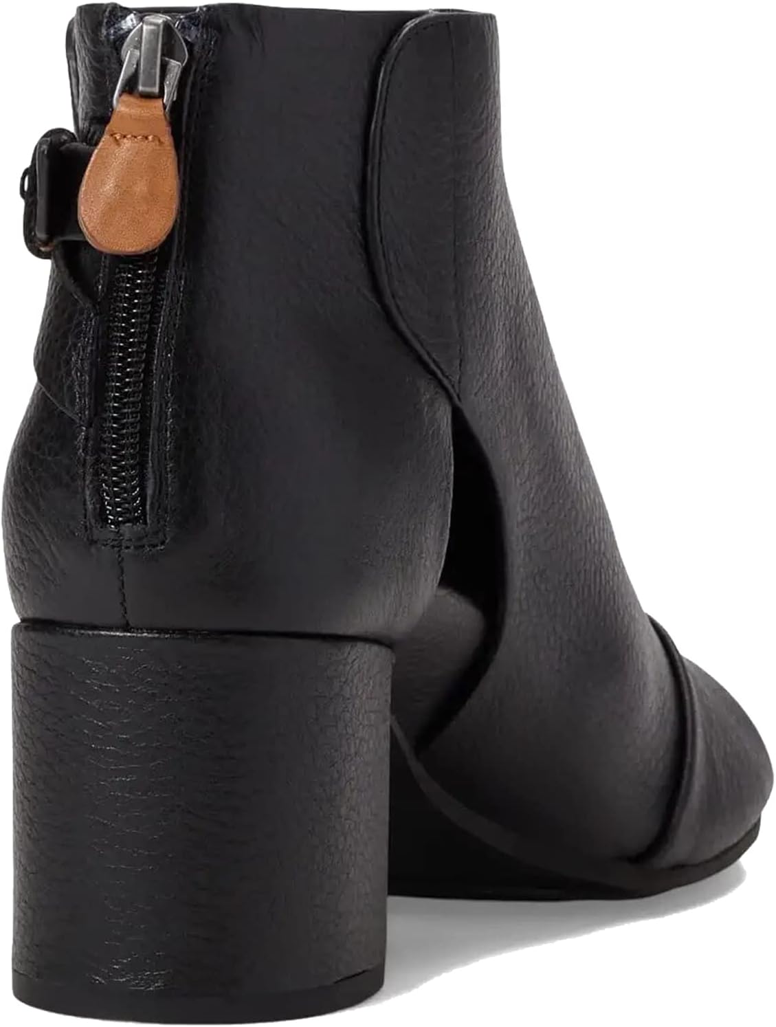 MOOMMO Women Open Toe Booties Sandals Heeled Cutout Peep Toe Summer Ankle Bootie Chunky Block Mid Heel Back Zipper Hollowed Dress Sandal Shoes 2.5" Heels Retro Elegant Office Party Classic 4-11 M US - Image 5