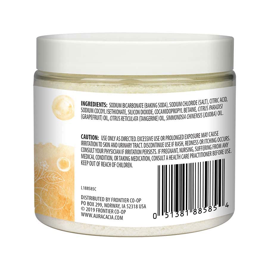Aura Cacia Aromatherapy Foam Bath, Refreshing Tangerine and Grapefruit, 14 ounce jar (Pack of 2)