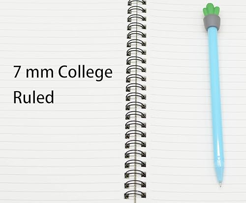 Miniatura 10 de Yansanido Cuaderno de espiral, 4 unidades, diseño de mármol A5, tapa dura gruesa de 0.276 in, 80 hojas, 160 páginas para estudio y notas (4 estilos