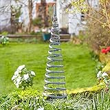 Garden Mile Großes Rankgitter aus Metall für Kletterpflanzen, Kegelform, aus Polyrattan, 1,2 m