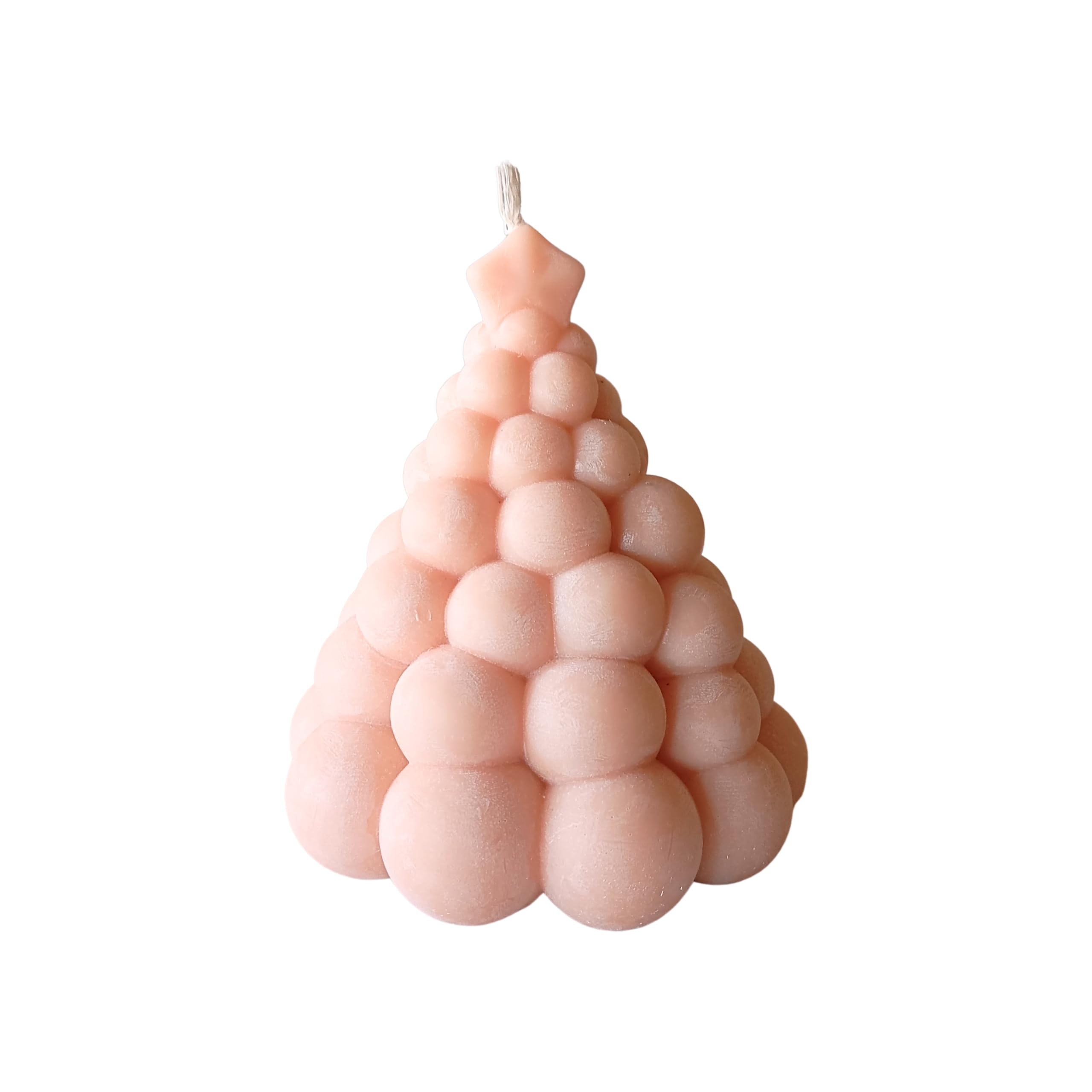 NaturaCandles - Velas decorativas navideñas con forma de arbol de navidad. Perfectas para momentos mágicos y especiales. 100% artesanal. Aromas irresistible sin ser nada abrumadores. (FRUITY NUDE)