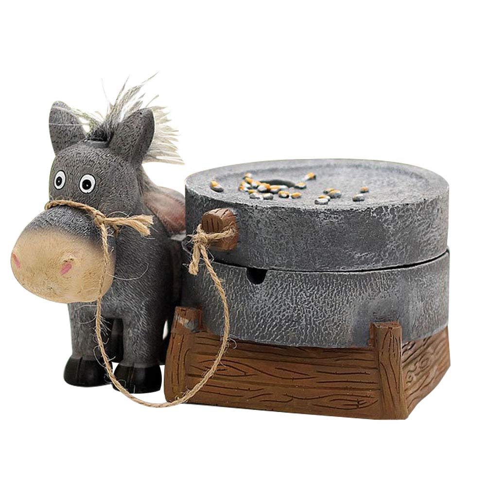 Yingbei Creative Ashtray Personality Funny Donkey Animals Shape Desktop Resin Gift Home Decoration