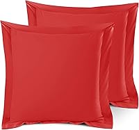 Vista 112 de Nestl Juego de 2 fundas de almohada suaves de microfibra de doble cepillado, fundas de almohada de cama prémium estilo hotel, con brida decorativa