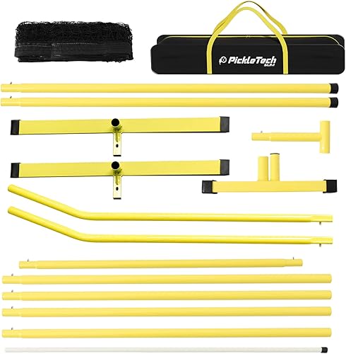 Miniatura 3 de Redes portátiles de pickleball 4.0 versión delgada, juego para exteriores, red de pickleball de 22 pies, tamaño regulador USAPA, sistema de red de