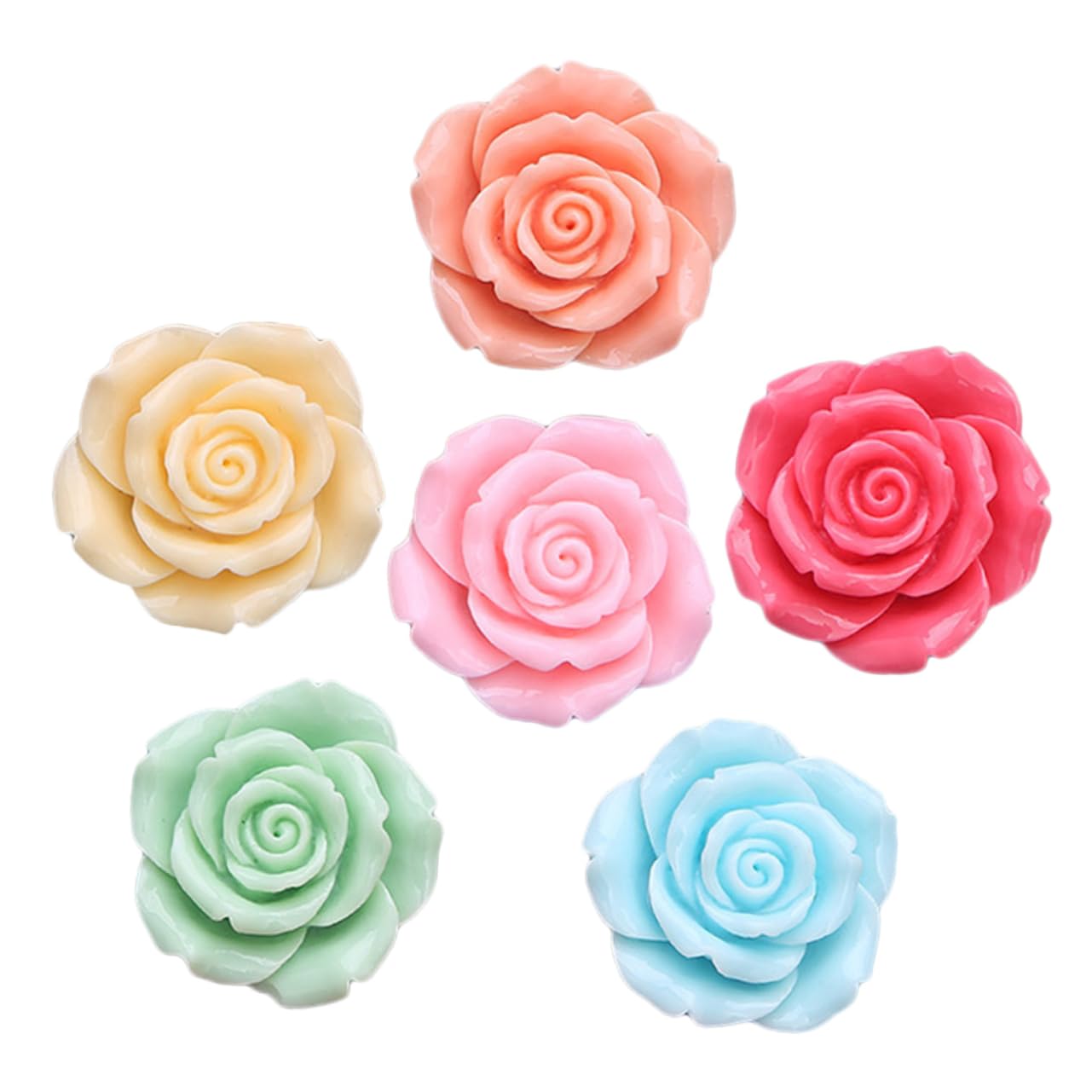 Imanes de resina flor de té de alta adherencia para decorar tu nevera kit de 6 piezas