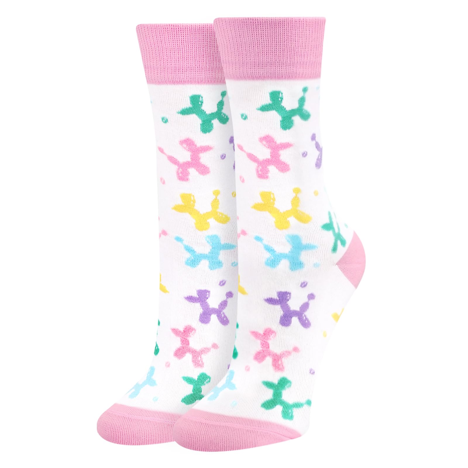 Lustige Hund Socken Damen Mädchen Mama Frau Oma-Bunte Tier Cat Lustig Frauen Motiv Witzige Süße Coole Verrückte Socken Katzenliebhaber Geschenk Muttertag Weihnachten Geschenkideen Funny Socks