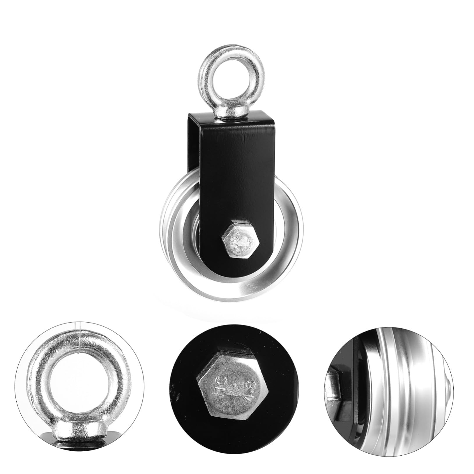 Alipis Puleggia Sollevamento in Alluminio Antiruggine per Accessori Allenamento Ruota Silenziosa per Attrezzatura Palestra Indoor e Outdoor Supporto per Cavo Fitness e Sollevamento