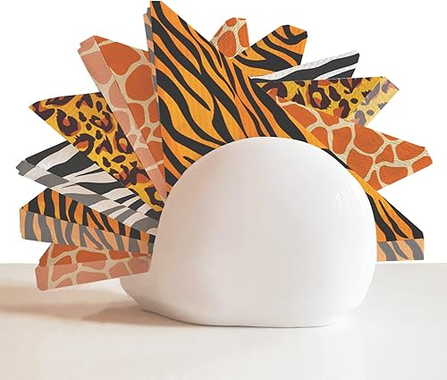 Miniatura 2 de Servilletas de papel con estampado de animales Jungle Safari para fiestas y eventos temáticos de safari, 3 capas, paquete de 48