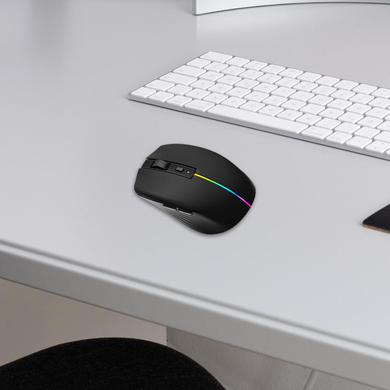Souris Voix Intelligente Souris Ergonomique Intelligente Souris Dactylographie Vocale Souris Ordinateur Portable Matériau Confortable Fonction Vocale, Noir