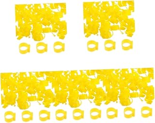 Mipcase 500 Pçs Tornozelo Frango Casa Frango Tornozelo Anéis Etiquetas De Plástico Pulseiras De Charme Pulseira De Anel Etiquetas De Frango Pés De Aves Anéis Anéis De Identificação Pet