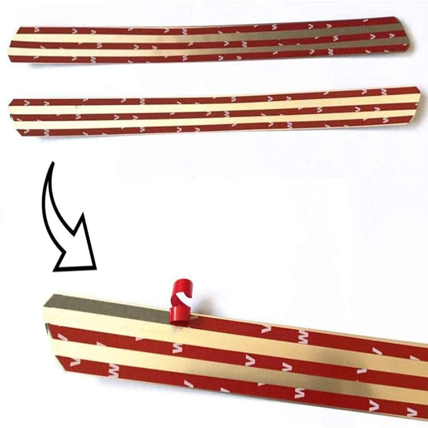 Satin Baguettes De Seuil En Acier Inoxydable Pour Volkswagen