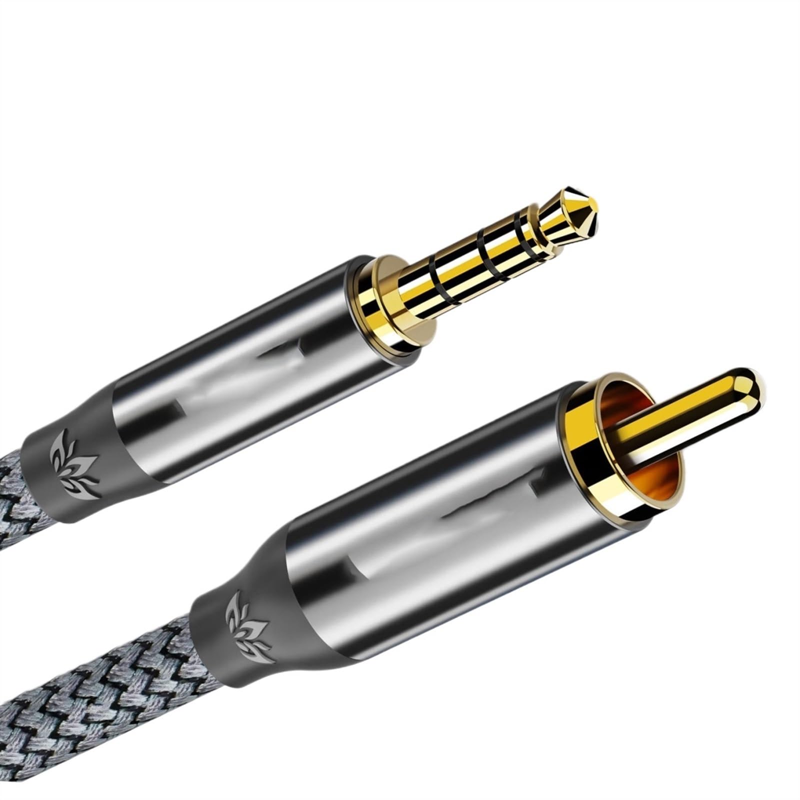 Cables para instrumentos Cable De De 3,5 Mm A Conector Macho De Loto A Conector Macho De Salida Coaxial Para Audiófilos Amplificador Altavoz Mezclador De Guitarra Cable De Conexión(2m)