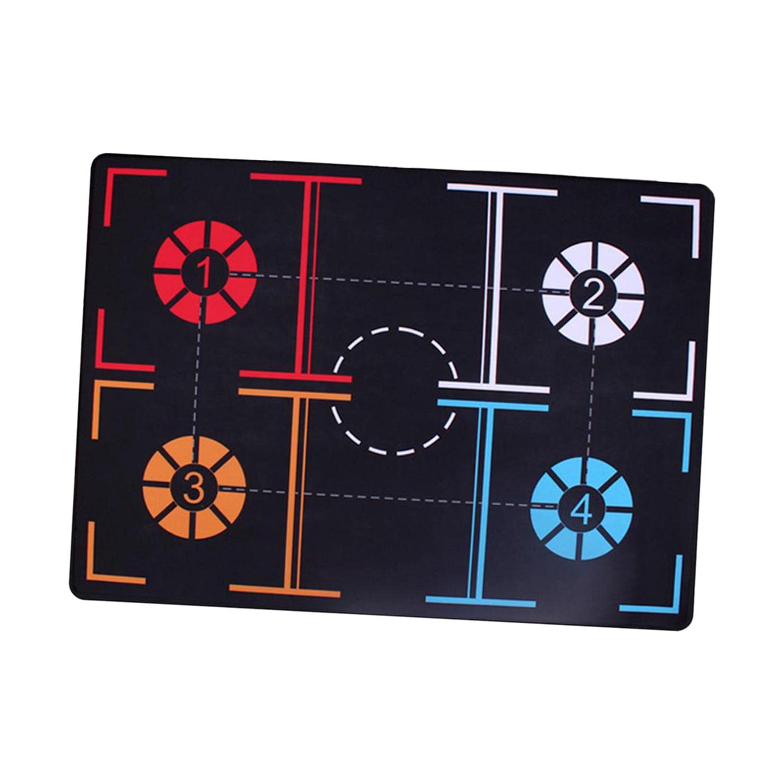 Basketball Footstep Training Mat Sports Training Equipment for Basketball 104.3 x 76.3 x 0.3cm|Sporting Goods | Team Sports | Basketball |Training Aids|1 x Training Mat-image-29