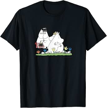 Amazon | ムーミン ムーミンファミリーハグ Tシャツ | Tシャツ