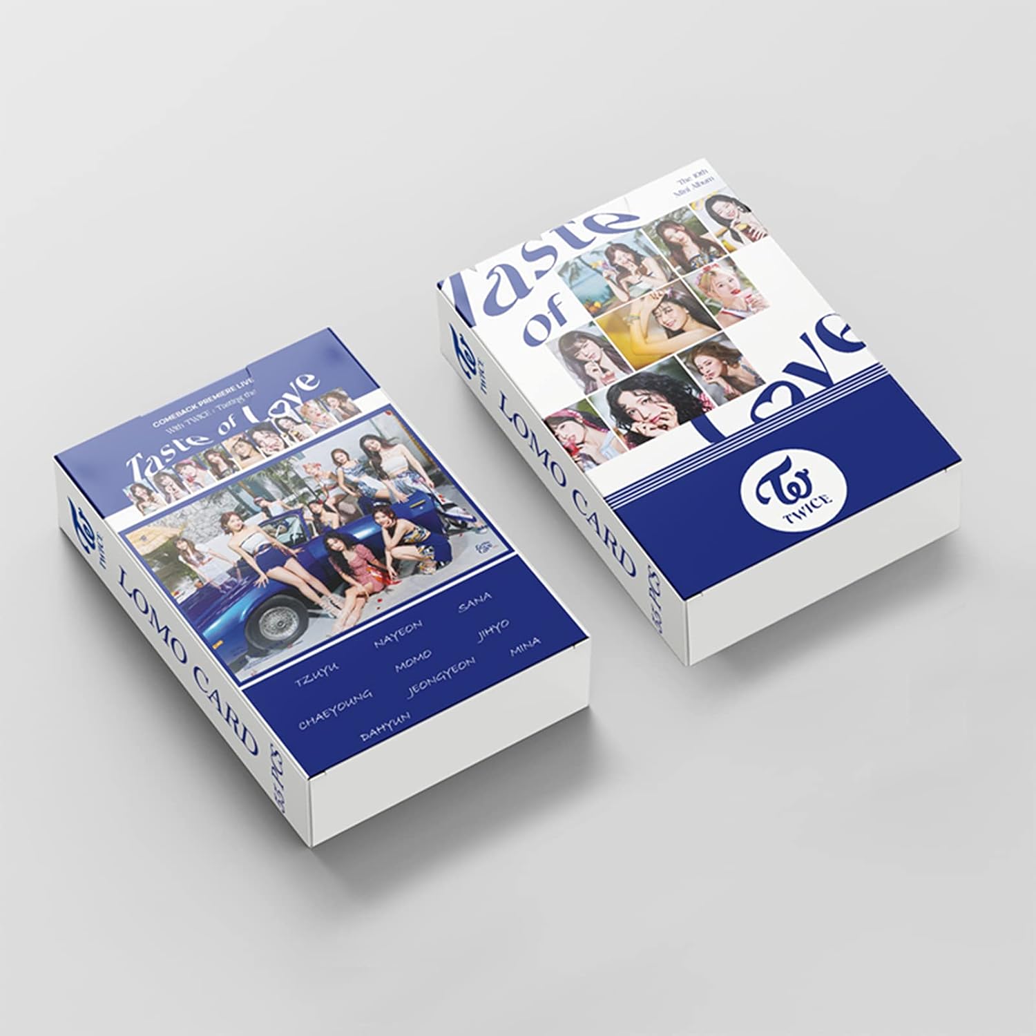 Amazon Com Twice Photo Cards 55 Pcs Lomo Cards Taste Of Love New Album Photocards Gift For Fans Daughter Home Kitchen