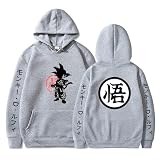 RAQUA Dragon Ball Sweat à capuche japonais Anime Dragon Ball Printed Sweat-shirt à manches longues pour homme et femme