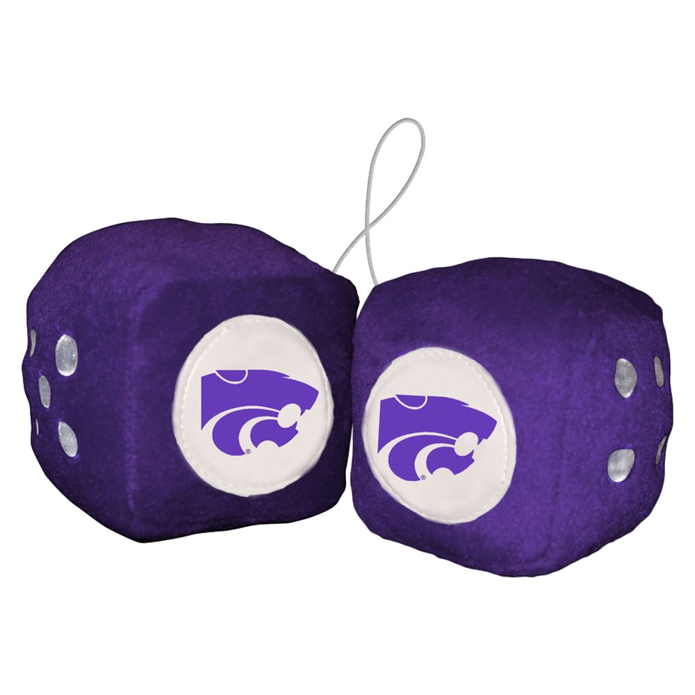 NCAA Kansas State Wildcats Football Team Fuzzy Dice, Purple