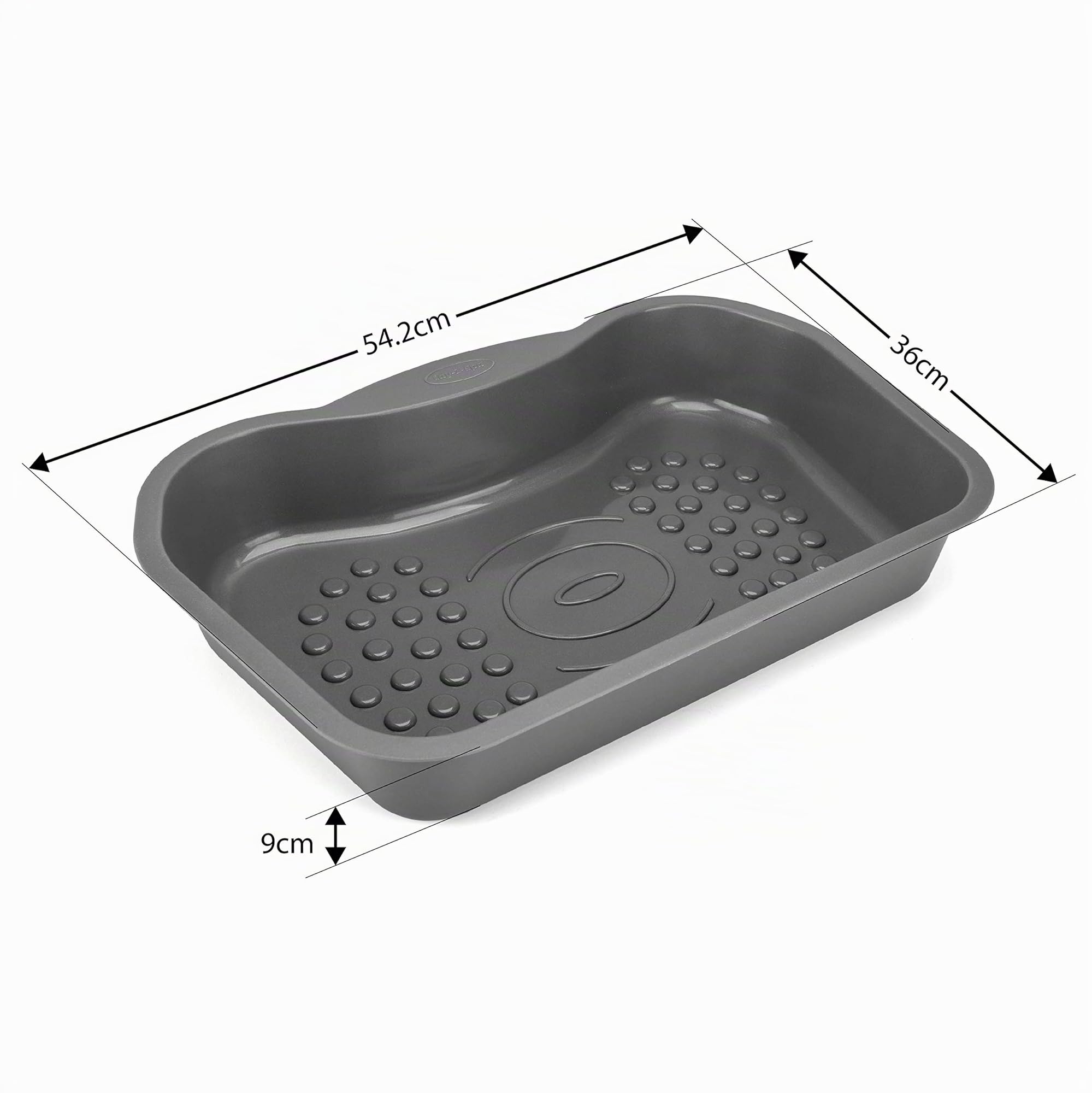 Lay-Z-Spa Fußbadewannen-Zubehör für Whirlpools und Spa-Pools, rutschfest, Robustes Design, BWA0011, Grau, 54,2 x 36 x 9,0 cm