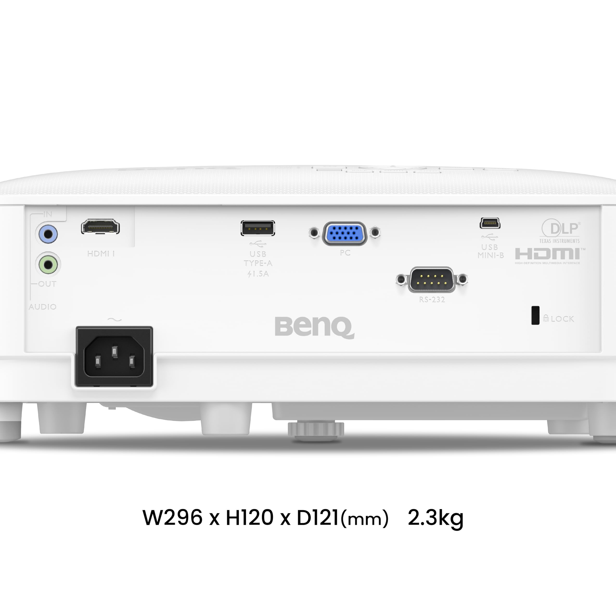 BenQ MX560C Proiettore XGA Business, DLP, 4.000 lumen, contrasto 20.000:1, HDMI/VGA, correzione trapezoidale automatica, Tecnologia SmartEco