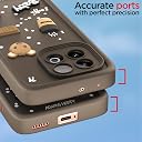 Pikkme Back Cover for iQOO Neo 10 5G | Cute Fun Cartoon 3D Bear Silicone Full Body Protection Bumper Case (Brown) gallery image