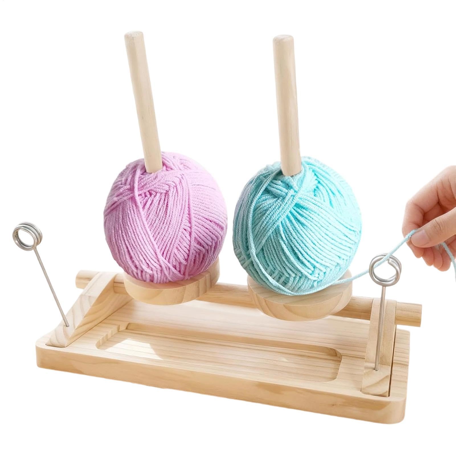 Spinner de fil pour crochet anti-emmêlement à double support rotatif