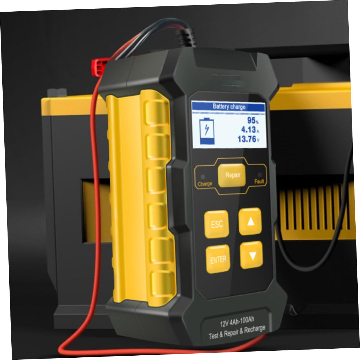 Tragbarer 12v-autobatterie Analysator mit 2, 4-zoll Display