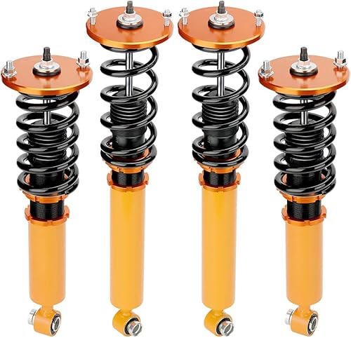 maXpeedingrods Coilovers para Nissan Skyline 1993-1998 ECR33/ER33/HR33, kit de suspensión helicoidal ajustable en altura, amortiguador amortiguador