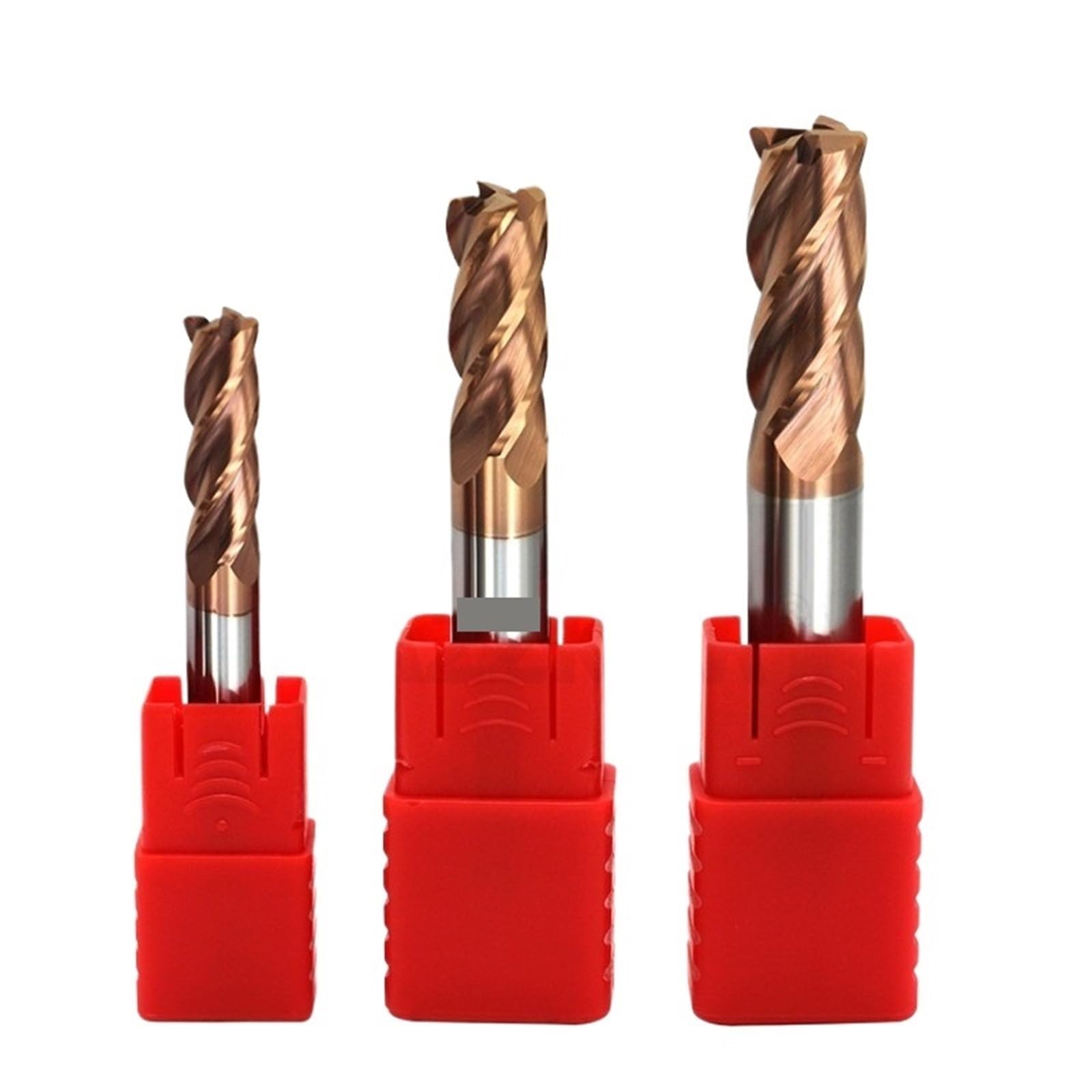 Fresa in acciaio al tungsteno con rivestimento in lega a 4 taglienti, for lavorazioni meccaniche di utensili fresa piatta da 1,0 a 20, mm Per trapano da banco(12x30Cx12Dx75L)