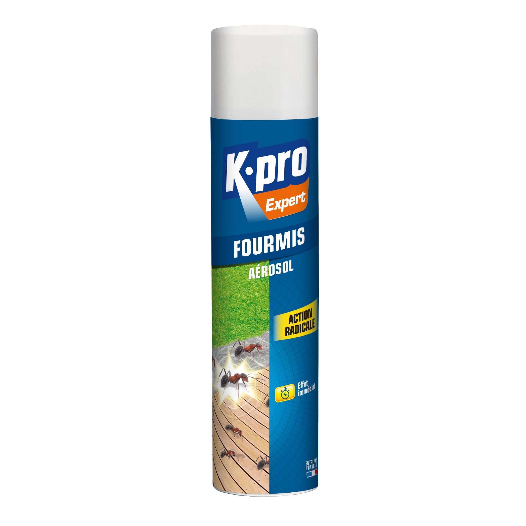K.​PRO - Spray Aérosol Spécial Fourmis et Fourmis Ailées - Foudroie par Contact - Technique Professionnelle - 400ml