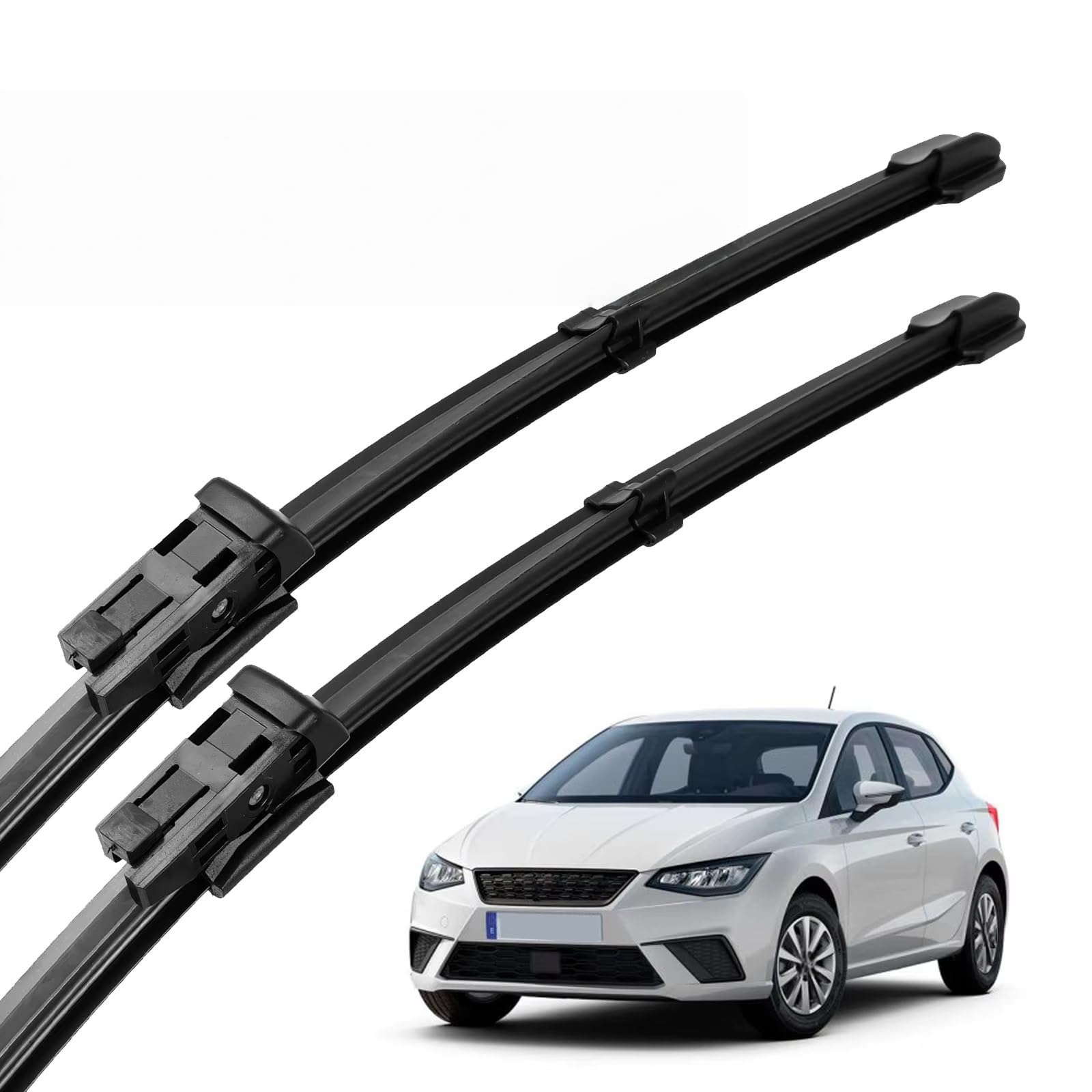 Balais d'essuie-glace Seat Ibiza caoutchouc résistant intempéries haut de gamme