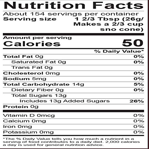 Coconut Snow Cone Flavors Syrup Shaved Ice And Slushie Syrup, Hawaiian Coffee, Flavored Syrups For Drinks 100% Pure Cane Sugar, No Corn Syrup, Ready To Use | Gallon (128 Fl. Oz) #TOP4