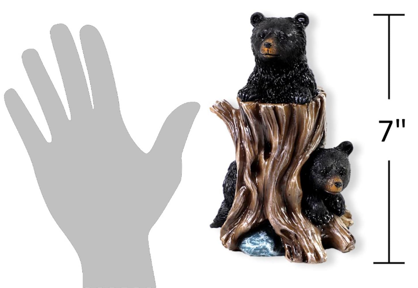 レトロな置物♡4点(アリス、クマ売り切れ) Amazon.co.jp: ブリッジコレクション 7インチ 木の切り株で遊ぶ