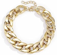 Exagéré Acrylique Grande Chaîne Colliers Femmes Déclaration Hip Hop Tordu Gros Épais Choker Bijoux gothiques
