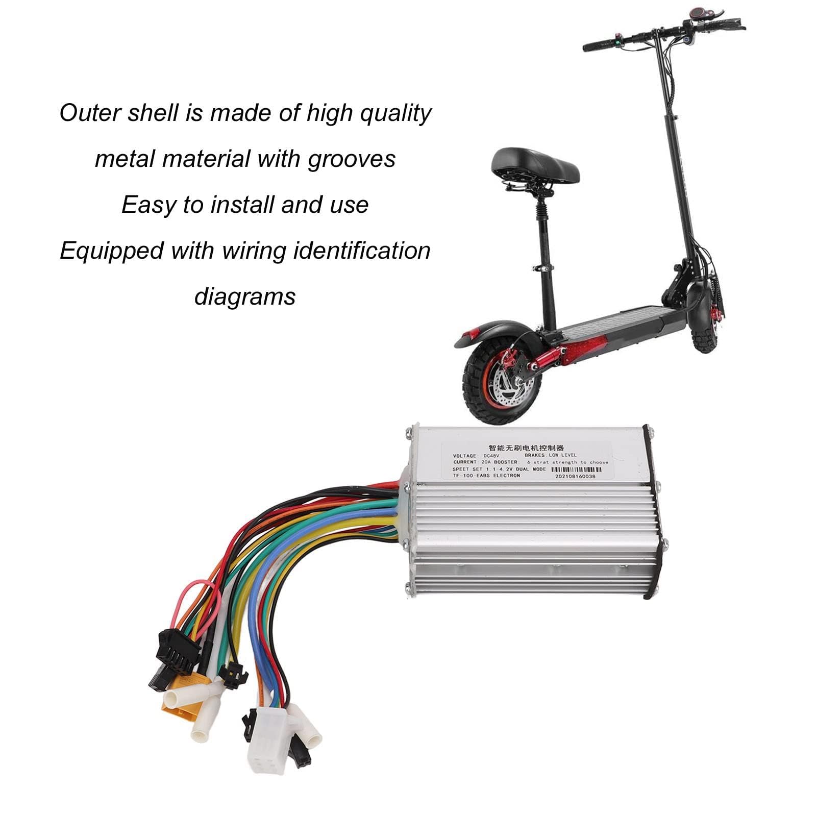 99x70x33 mm/3,9x2,8x1,3 po Contrôleur de Moteur sans Balais pour Scooter électrique de 10 po Contrôleur de Moteur Intelligent sans balais Contrôleur de Scooter à 2 Roues pour Le KUGOOM4