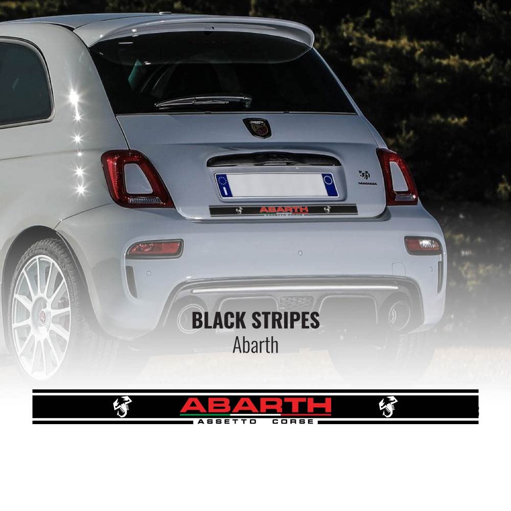 Strisce Adesive Per Cruscotto Fiat 500 Abarth - Design Sportivo, Facili Da Applicare - Foto 10