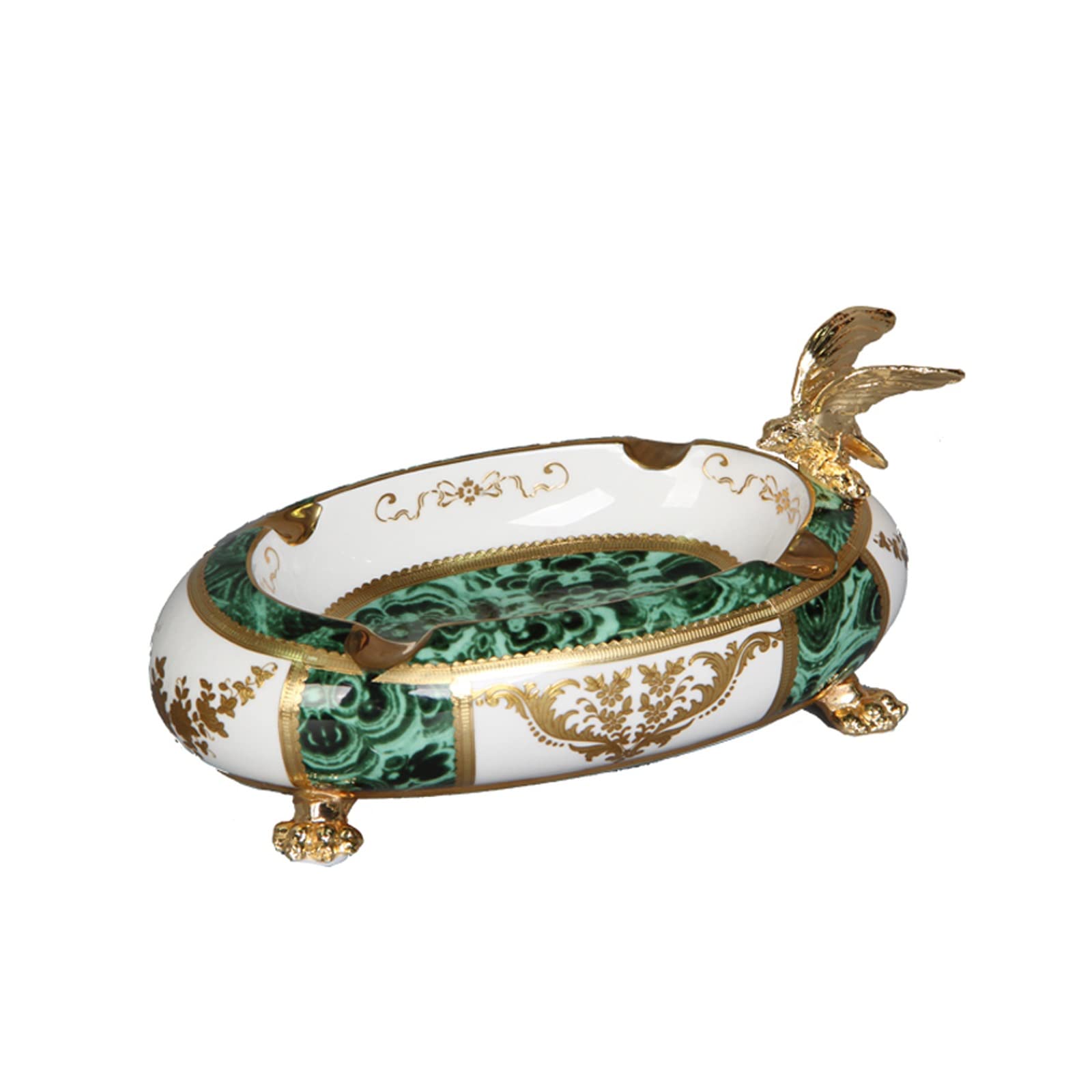 ROHCGHC ashtray, High-end Ceramic Fashion Ash Holder for Smokers, Creative Desktop Cigarettes Tray, Smoking Ashtrays